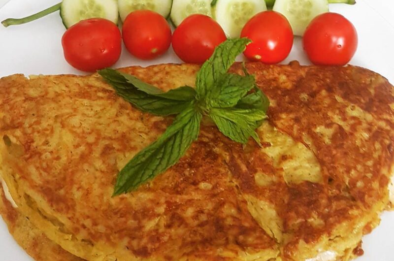 PATATESLİ KAŞALI OMLET