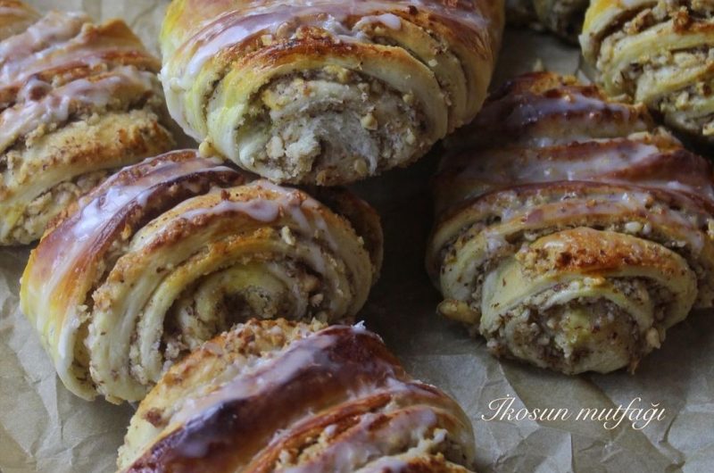 Fındıklı Rulo Çörek